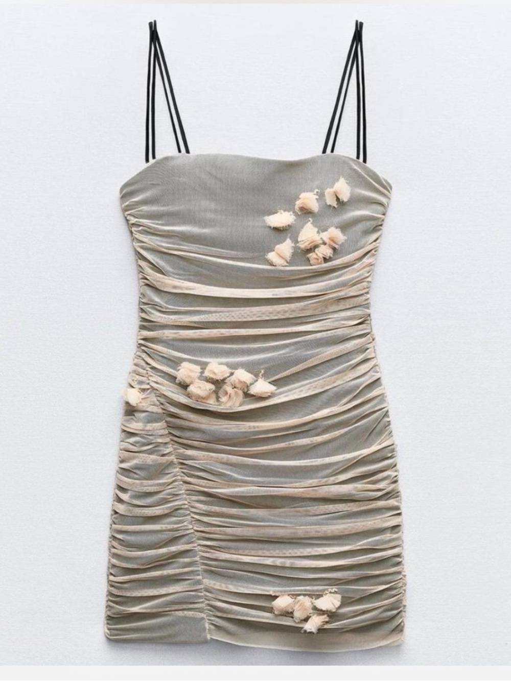 NWOTS Zara Floral Tulle Mini Dress Size XS